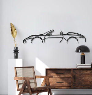 Modern Porsche 911 Model 991 laser cut steel wall art for sports car enthusiasts