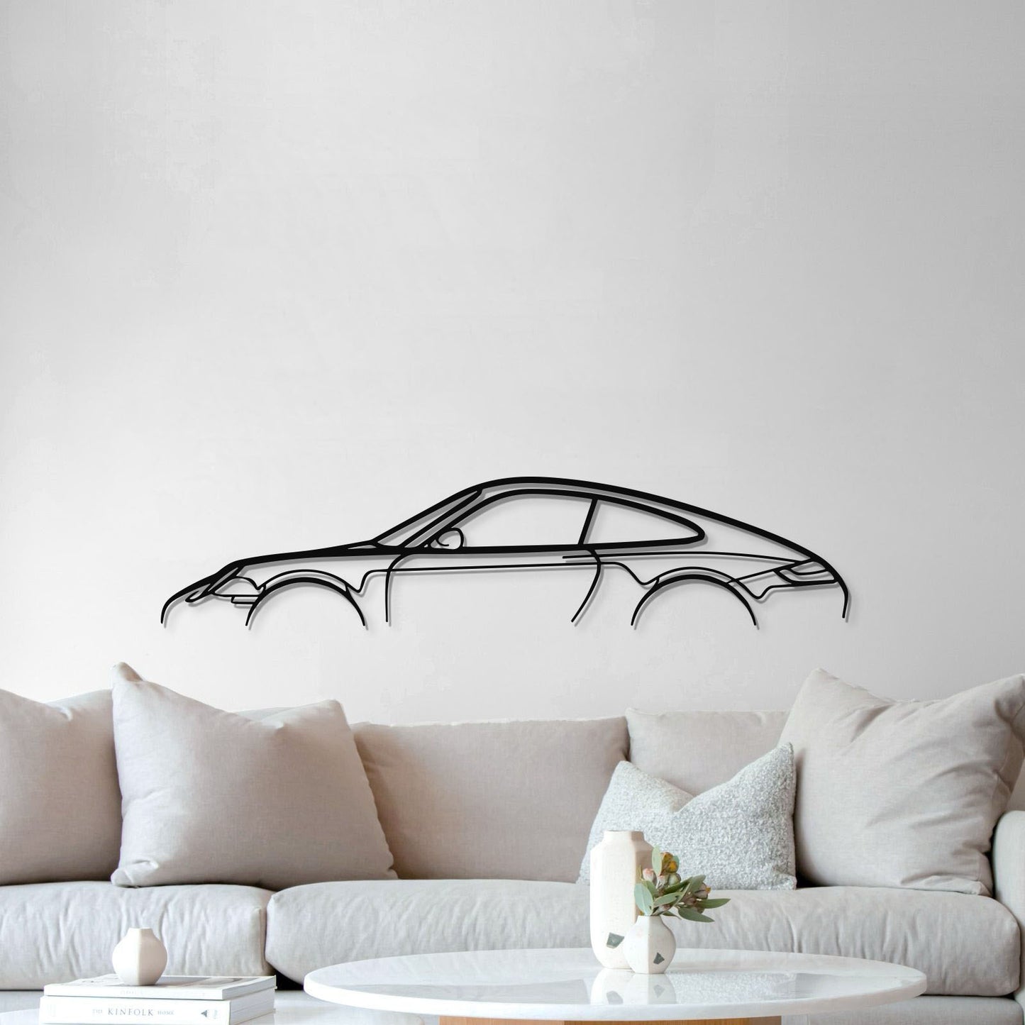 Transform a wall into a statement with the Porsche 911 Model 997 rendered in steel