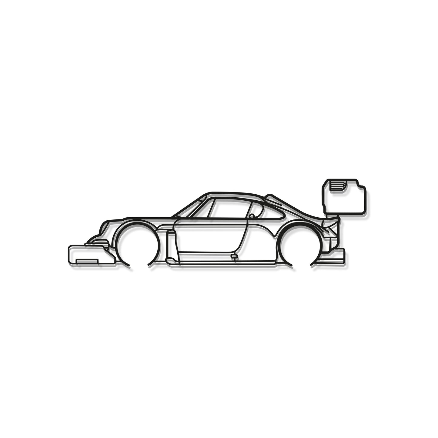 Laser cut steel Porsche 911 Pikes Peak wall art perfect for race fans