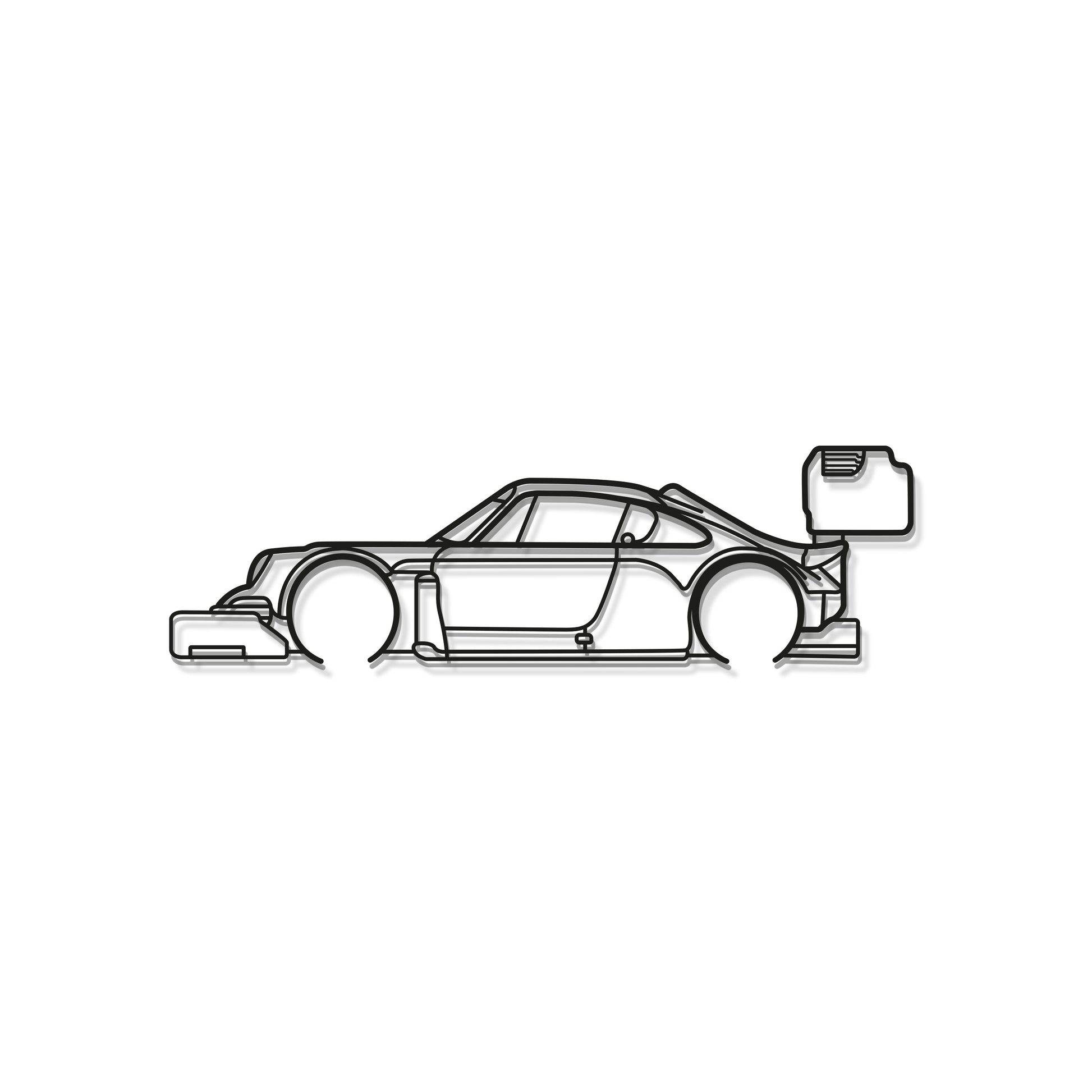 Laser cut steel Porsche 911 Pikes Peak wall art perfect for race fans
