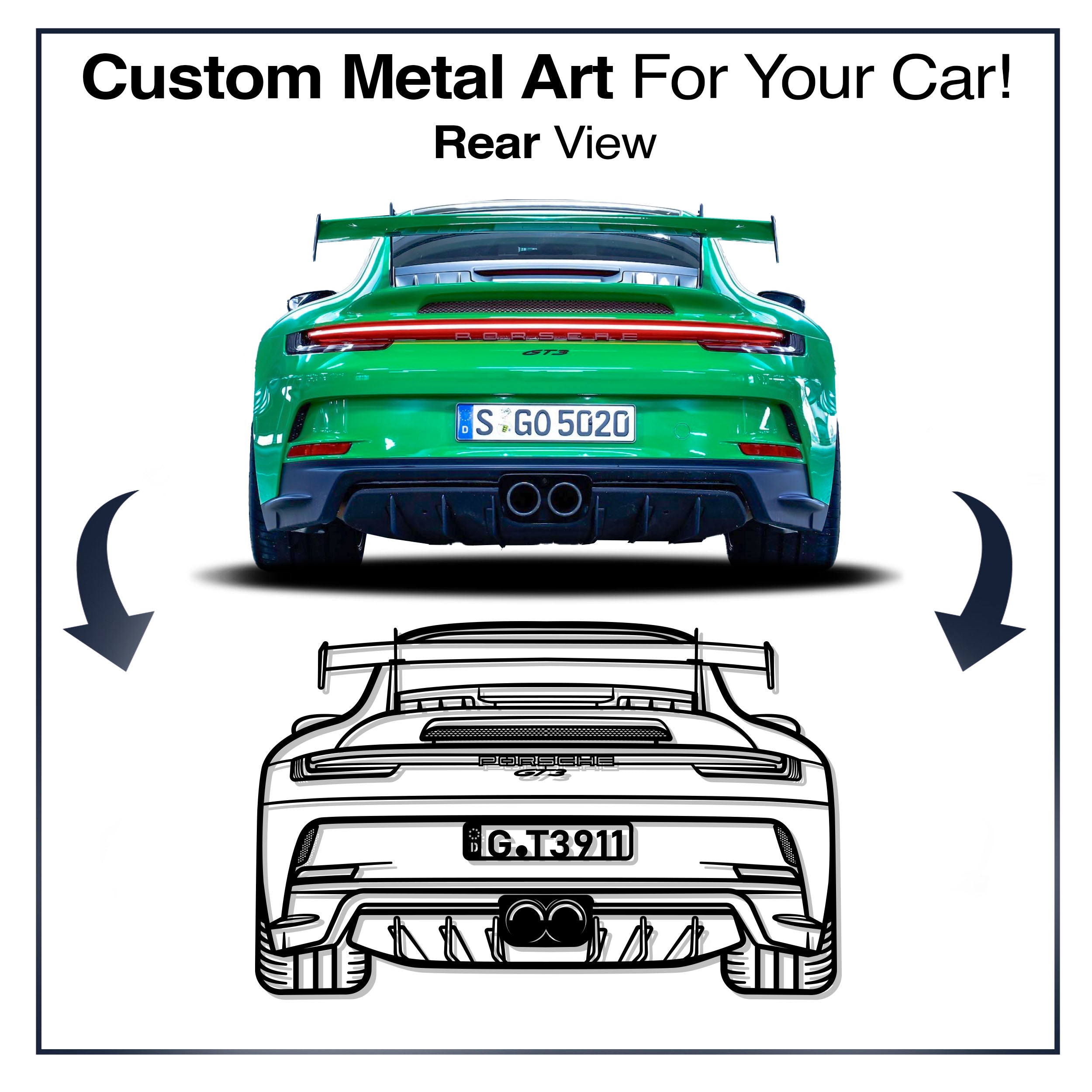 Your Personalized Car Metal Wall Art - MT1113