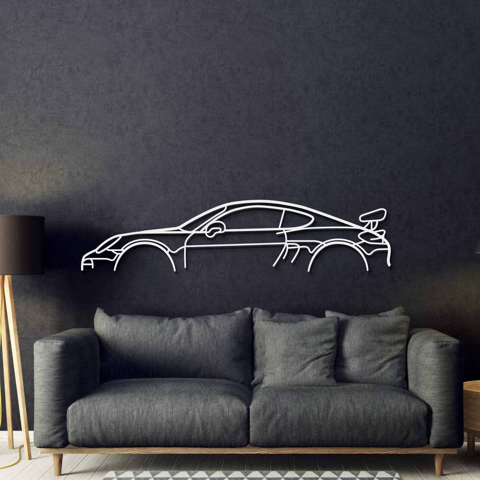 Cayman GT4 981 Classic Metal Car Wall Art - MT0898