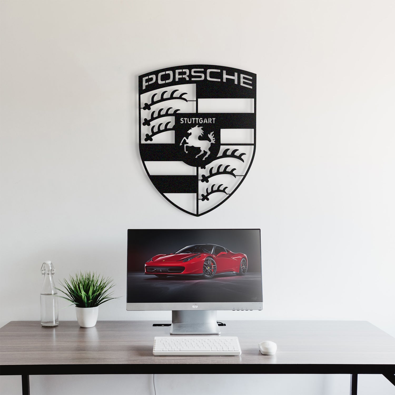 Porsche Metal Car Emblem