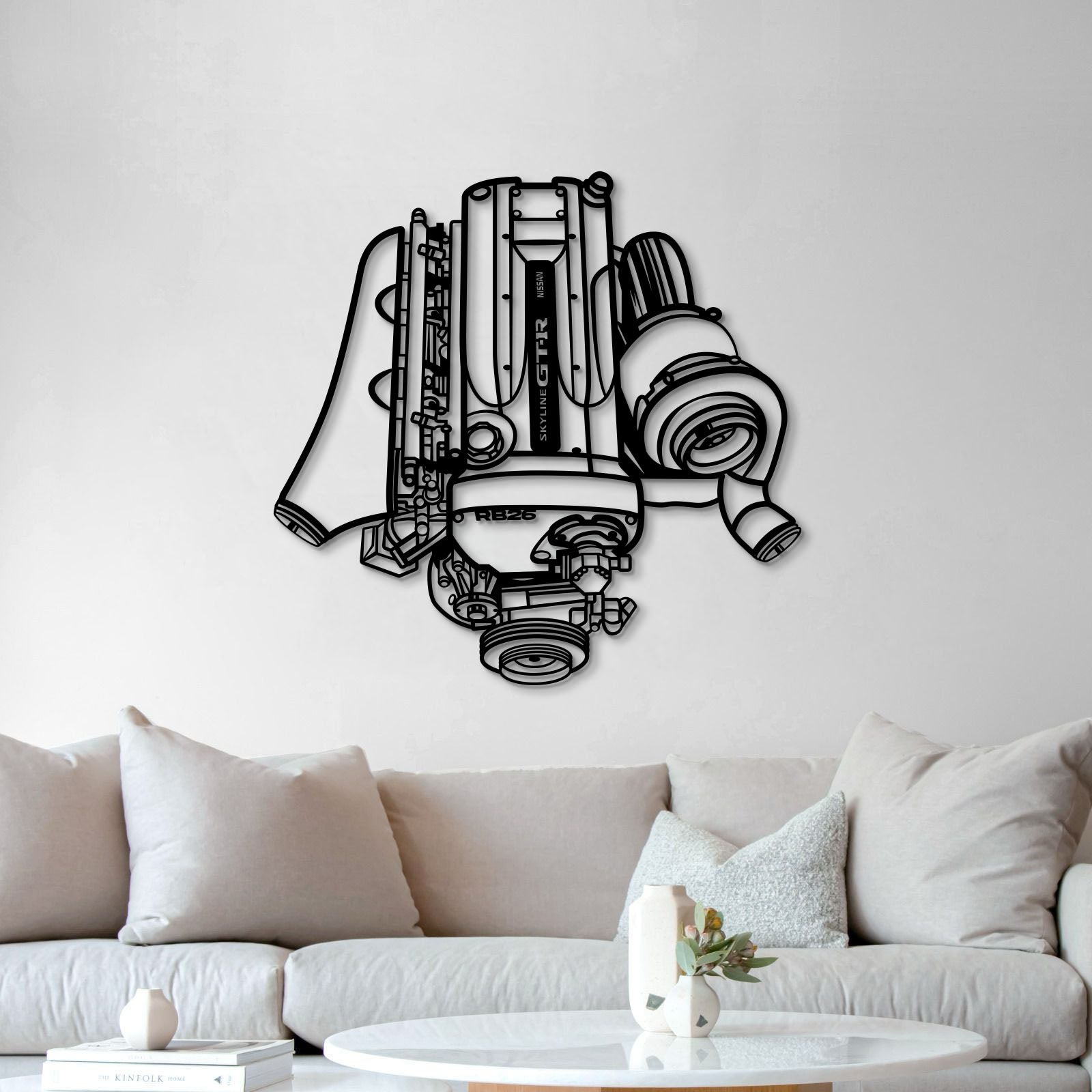 RB26 DETT Metal Engine Block Wall Art - MTEB-0007