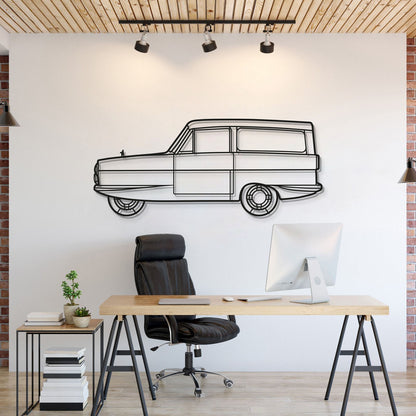 1972 Reliant Supervan III Metall Auto Wandkunst - MT0149