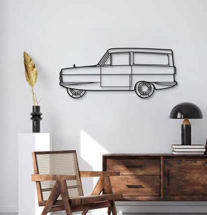 1972 Reliant Supervan III Metall Auto Wandkunst - MT0149