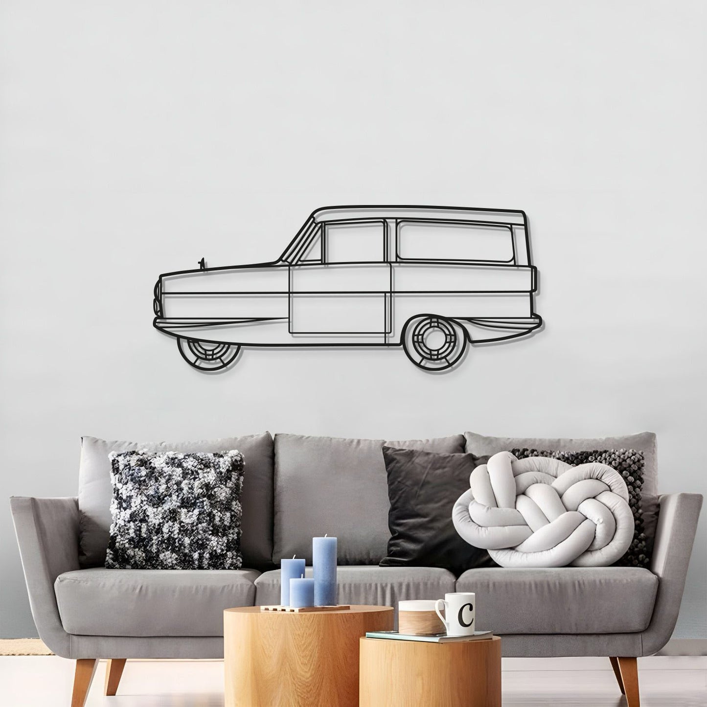 1972 Reliant Supervan III Metall Auto Wandkunst - MT0149