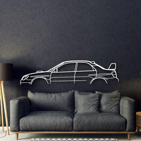 WRX STI GD Metal Car Wall Art - MT1111
