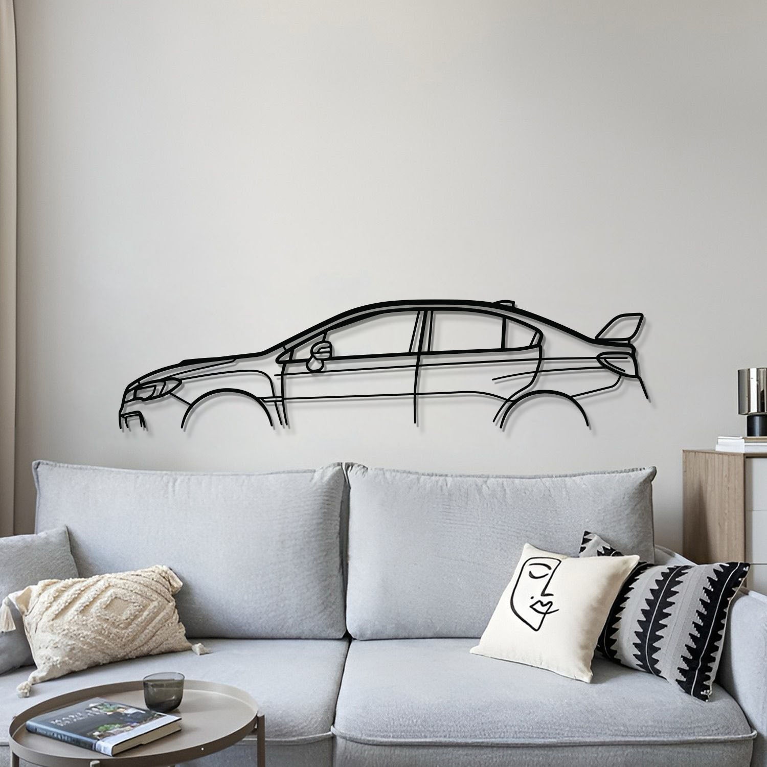 WRX STI VA Metal Car Wall Art - MT1112