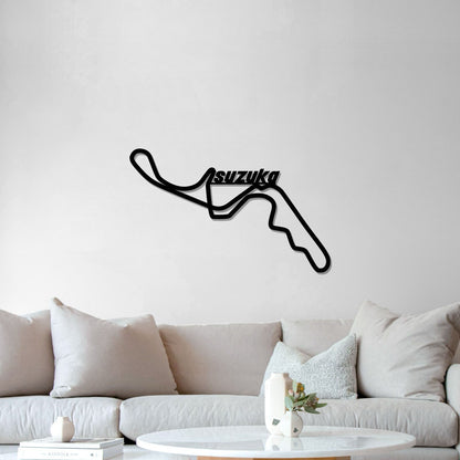 Suzuka Formula 1 circuit metal wall art ideal gift for racing enthusiasts