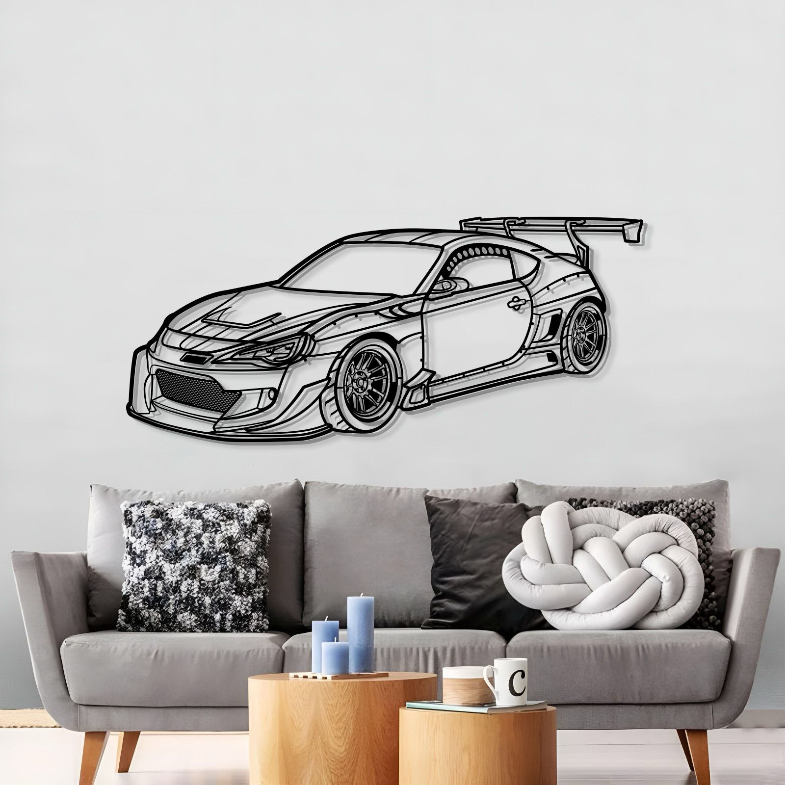 GT-86 Perspective Metal Car Wall Art - MT1292