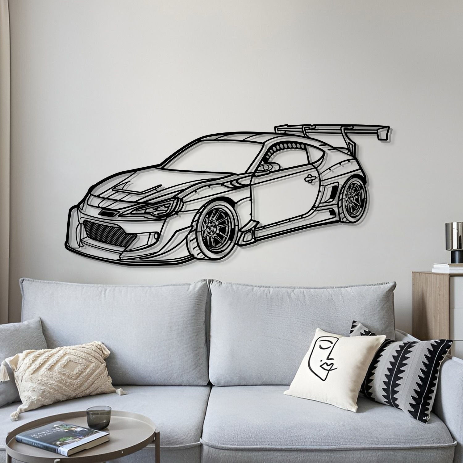 GT-86 Perspective Metal Car Wall Art - MT1292