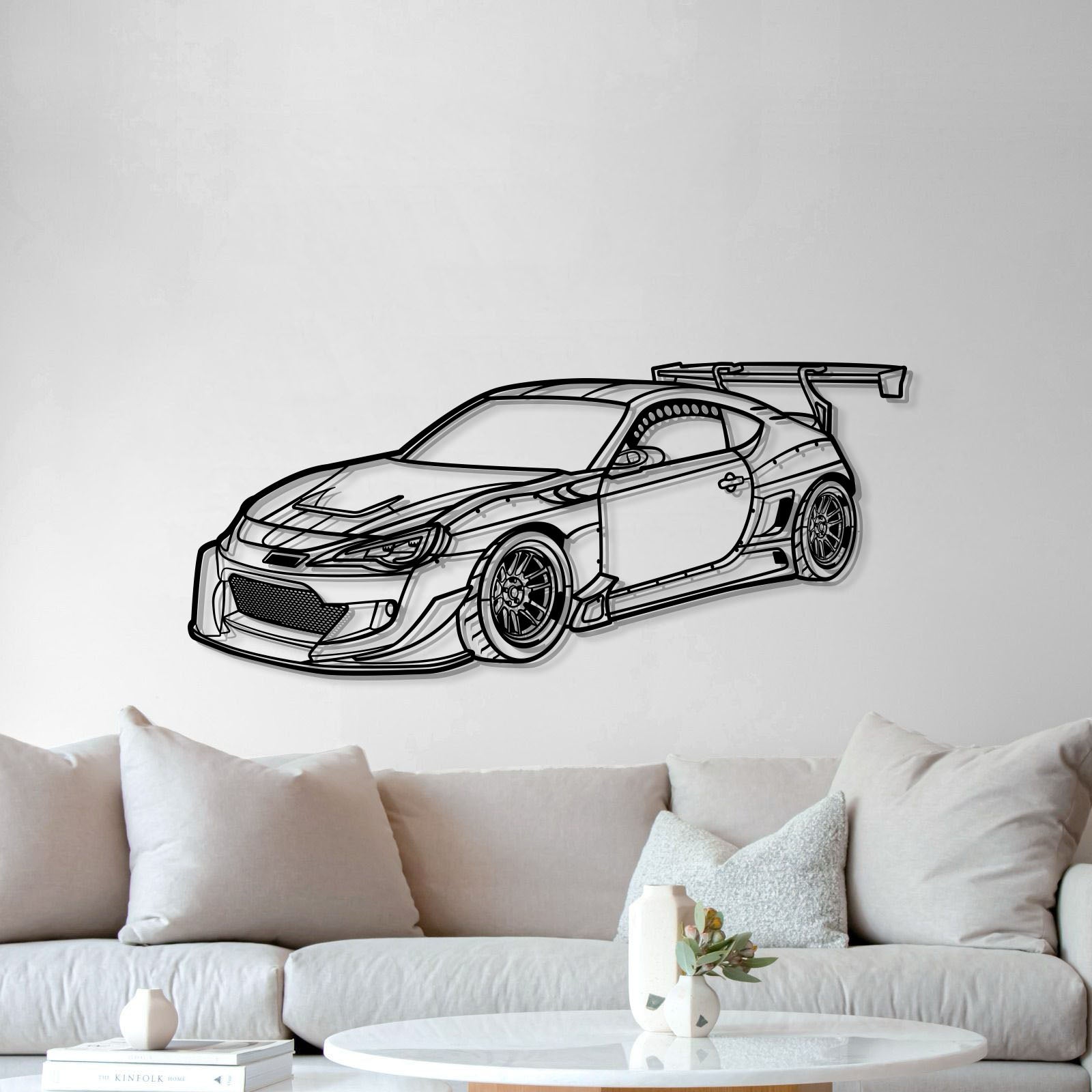 GT-86 Perspective Metal Car Wall Art - MT1292