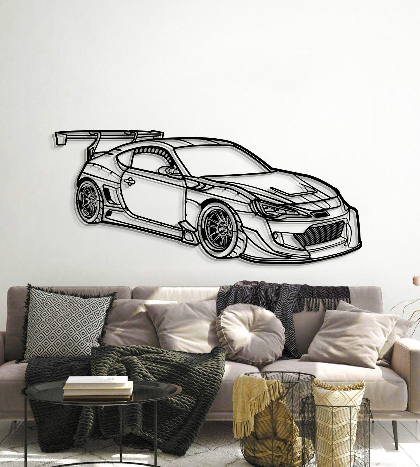 GT-86 Perspective Metal Car Wall Art - MT1292