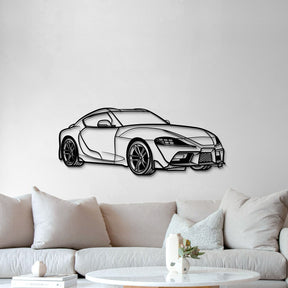 Supra MK5 Perspective Metal Car Wall Art - MT1137
