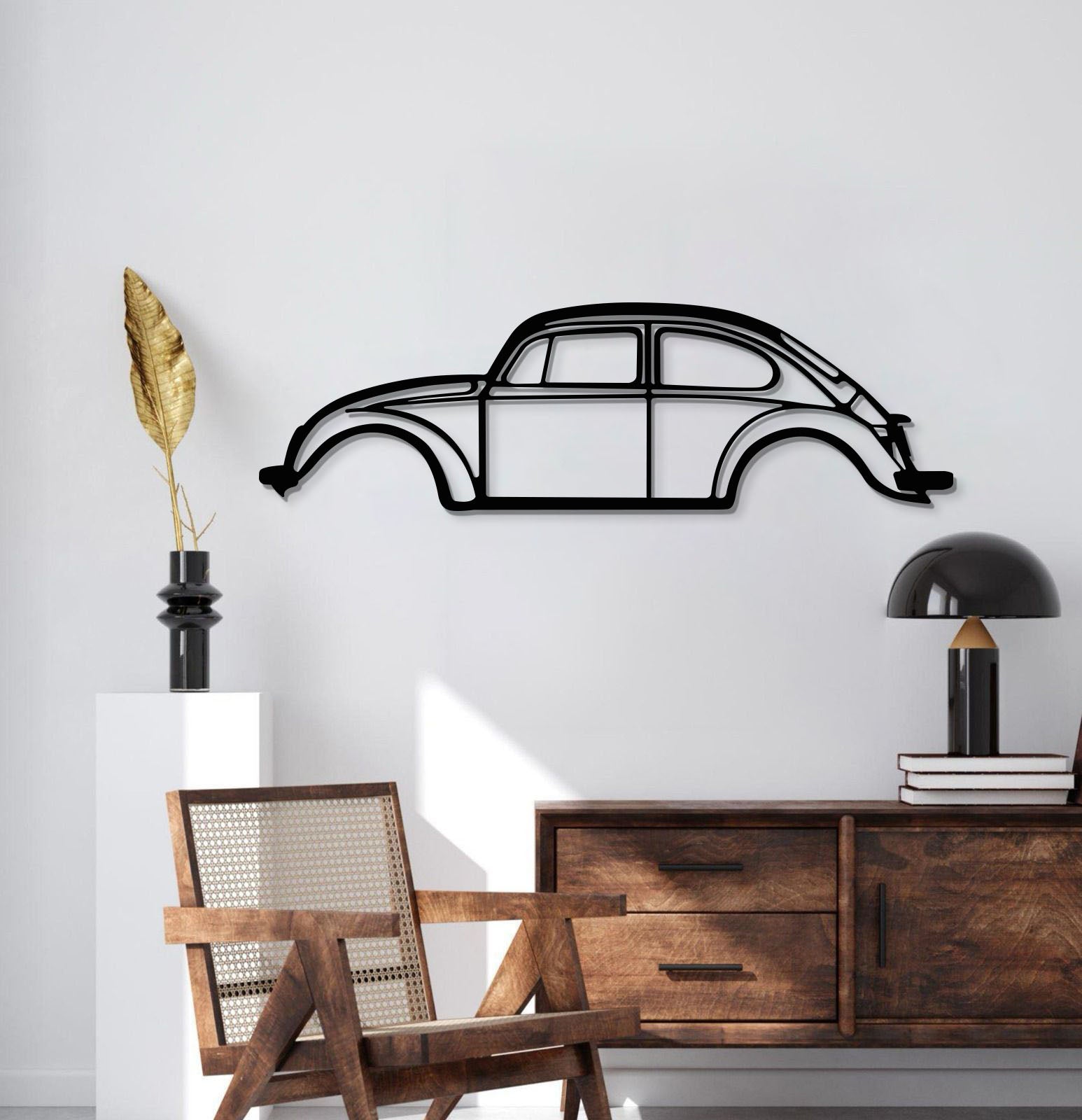 Beetle Metal Car Wall Art - MT0890