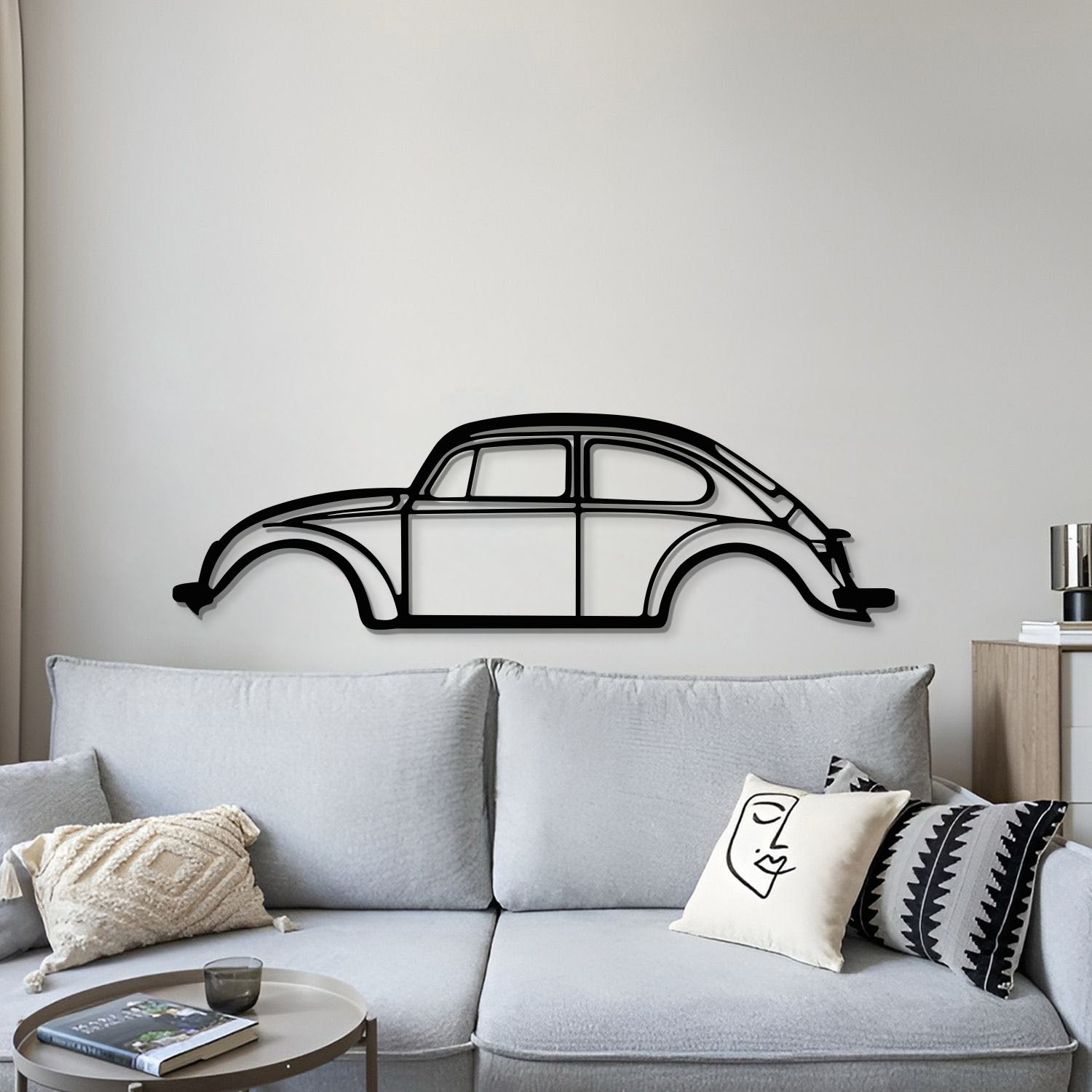 Beetle Metal Car Wall Art - MT0890