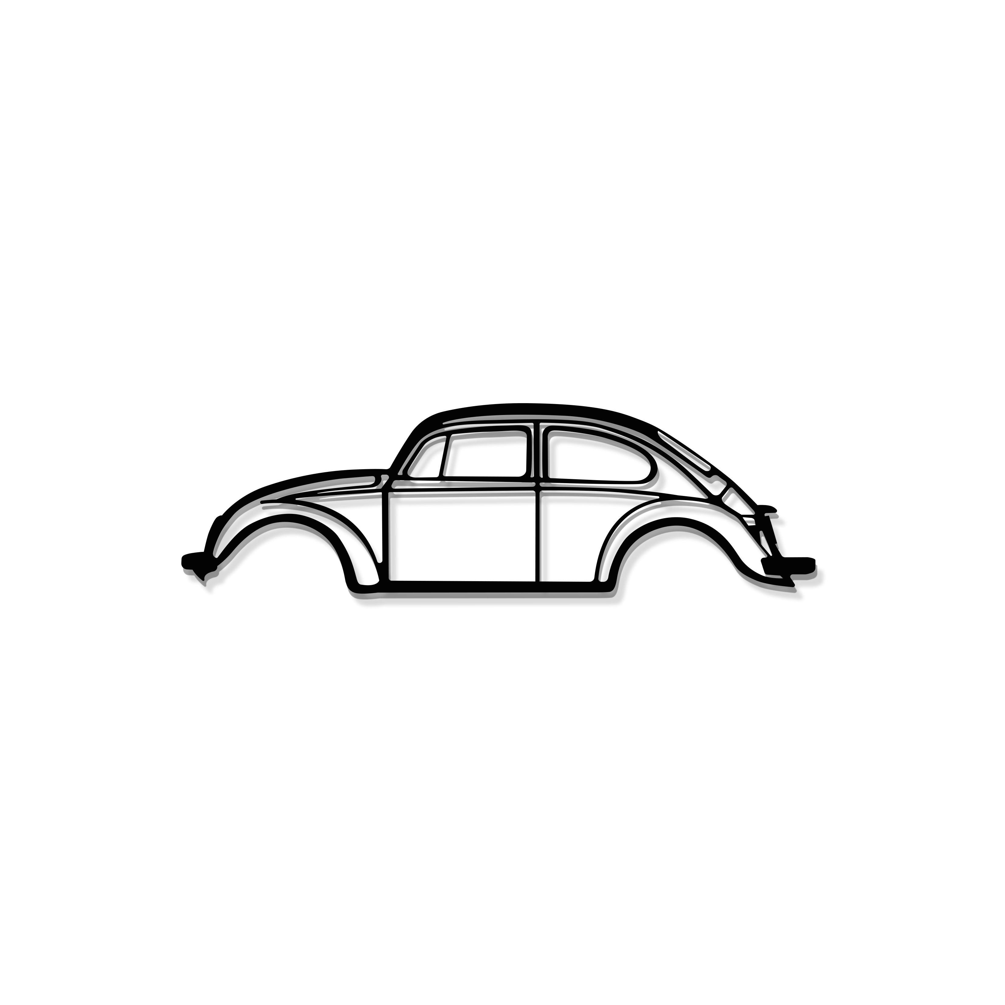 Beetle Metal Car Wall Art - MT0890