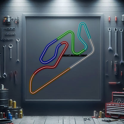Circuit Ricardo Tormo Metall-Neon-Rennstrecke – MTN0125