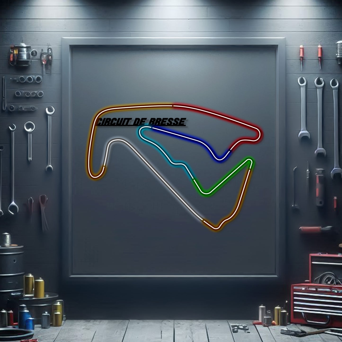 Rennstrecke Circuit De Bresse Metall Neon - MTN0121