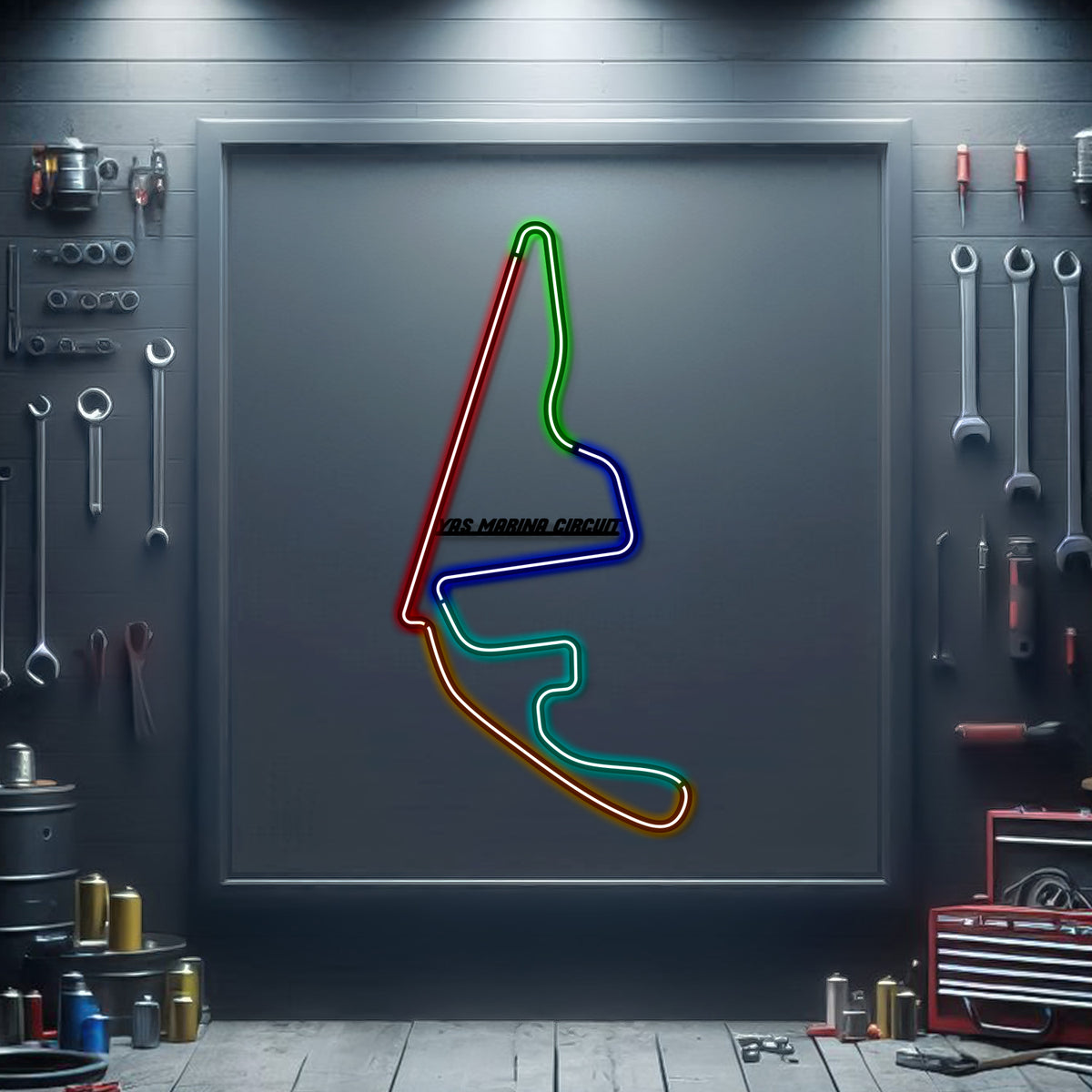 Yas Marina Metal-Neon-Rennstrecke - MTN0157