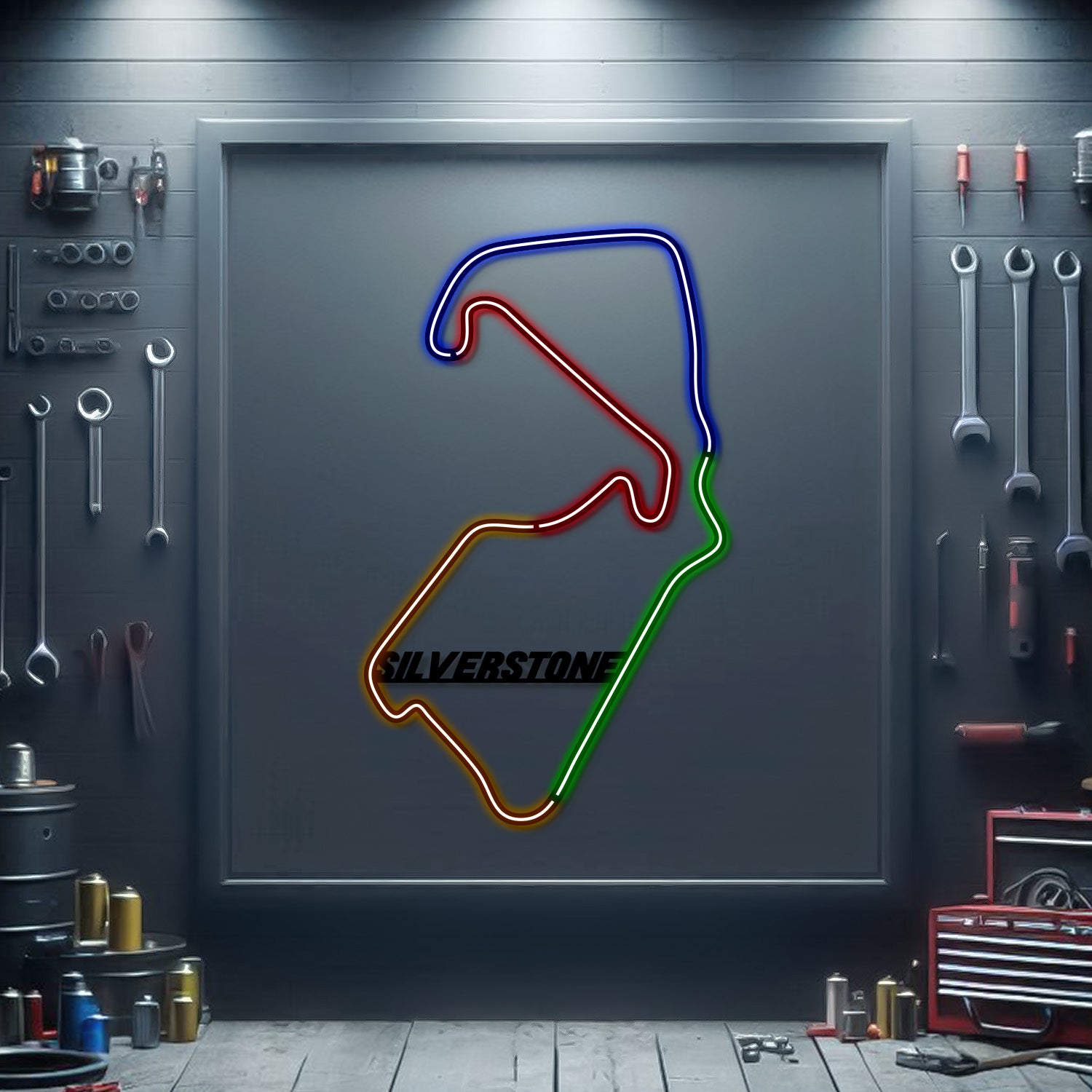 Silverstone Metal Neon Race Track - MTN0152