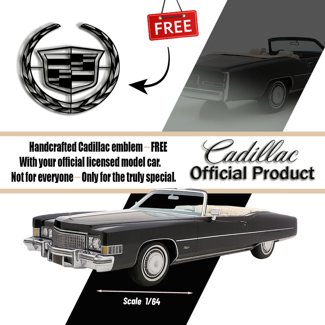 Cadillac - Metal Emblem - Official Licensed Model Car  - MT1030