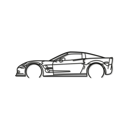 Laser cut steel Chevrolet Corvette C6 ZR1 wall art perfect for racing fans