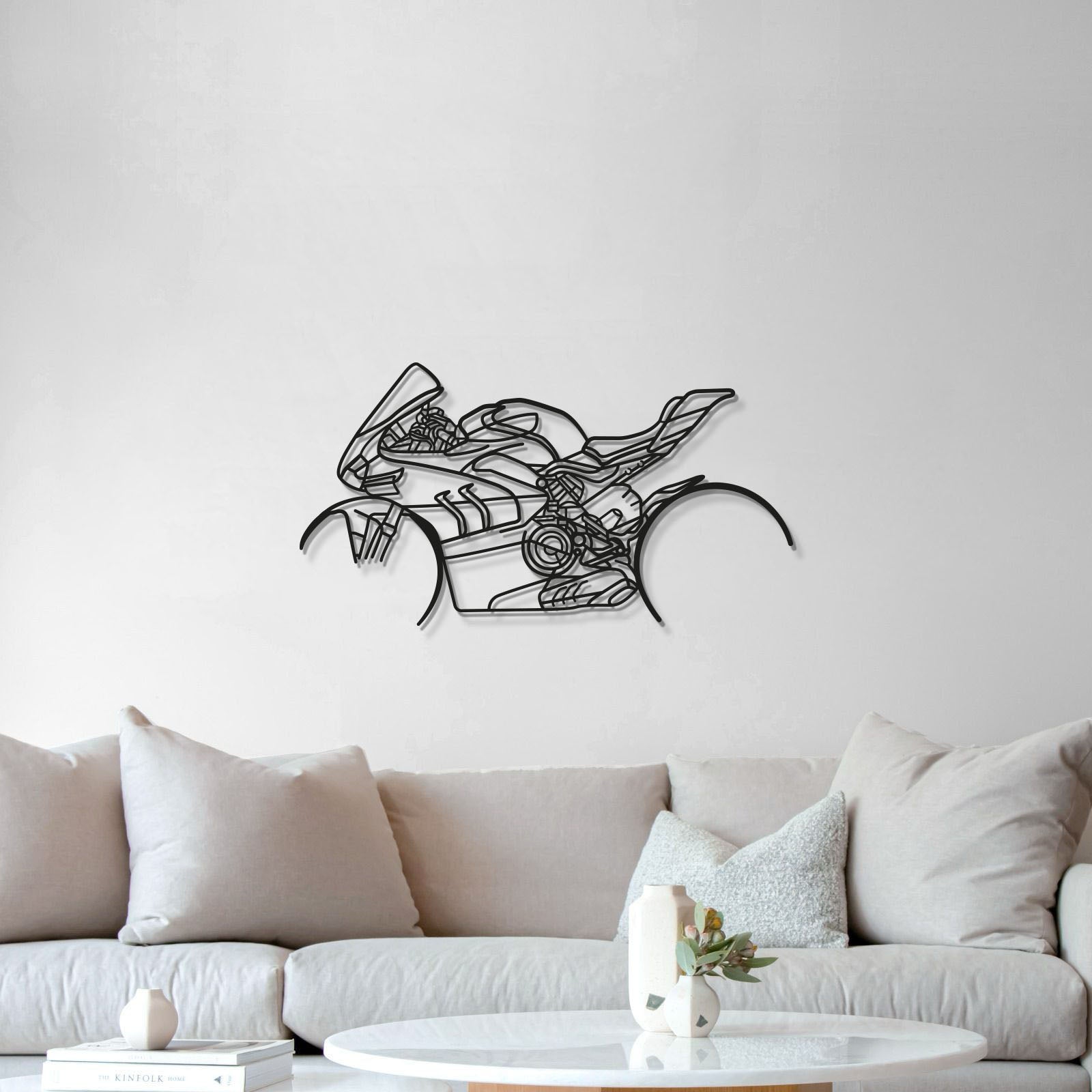 V4SP vintage metal wall sculpture for living room display