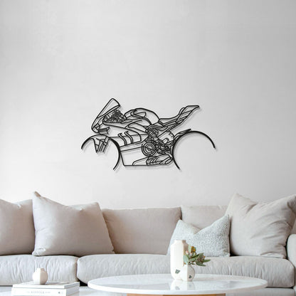 V4SP vintage metal wall sculpture for living room display