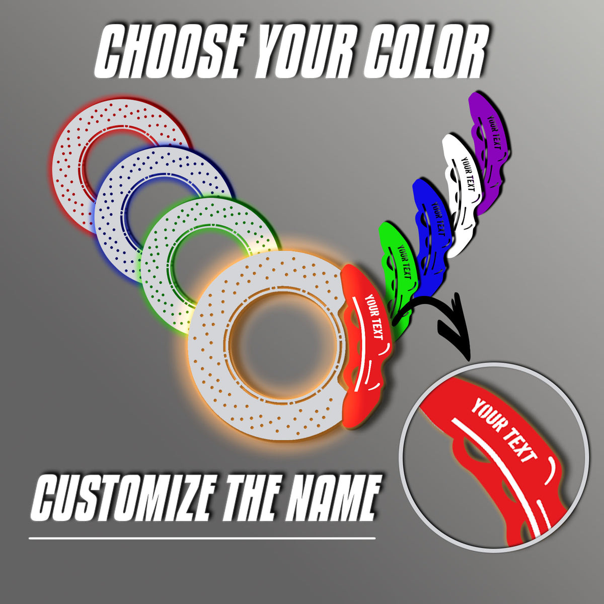 Custom Brake Unit Metal Neon Wall Art