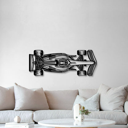 Man cave enhanced by Formula 1 2022 minimalist metallic design offers bold, sporty flair