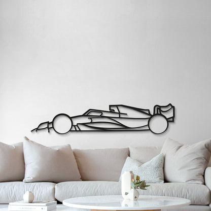 Man cave enhanced by Formula 1 2022 minimalist metallic design for bold sporty statement