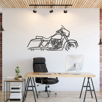 Harley Davidson Street Glide Metal Motorcycle Wall Art Laser Cut 2 Mm Steel Silhouette