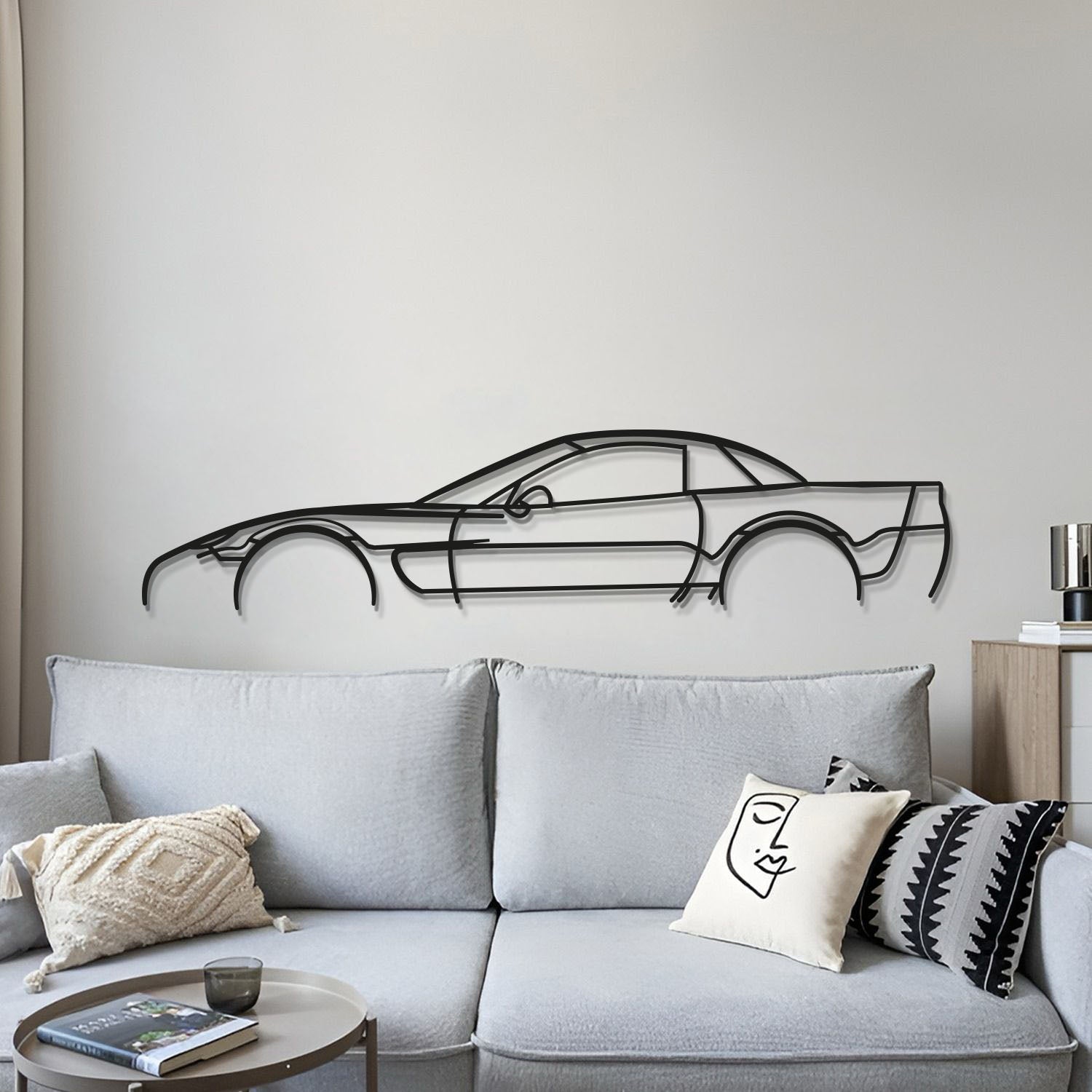 Gift a piece of American muscle history featuring the 2002 Corvette C5 Z06 in sleek wall décor