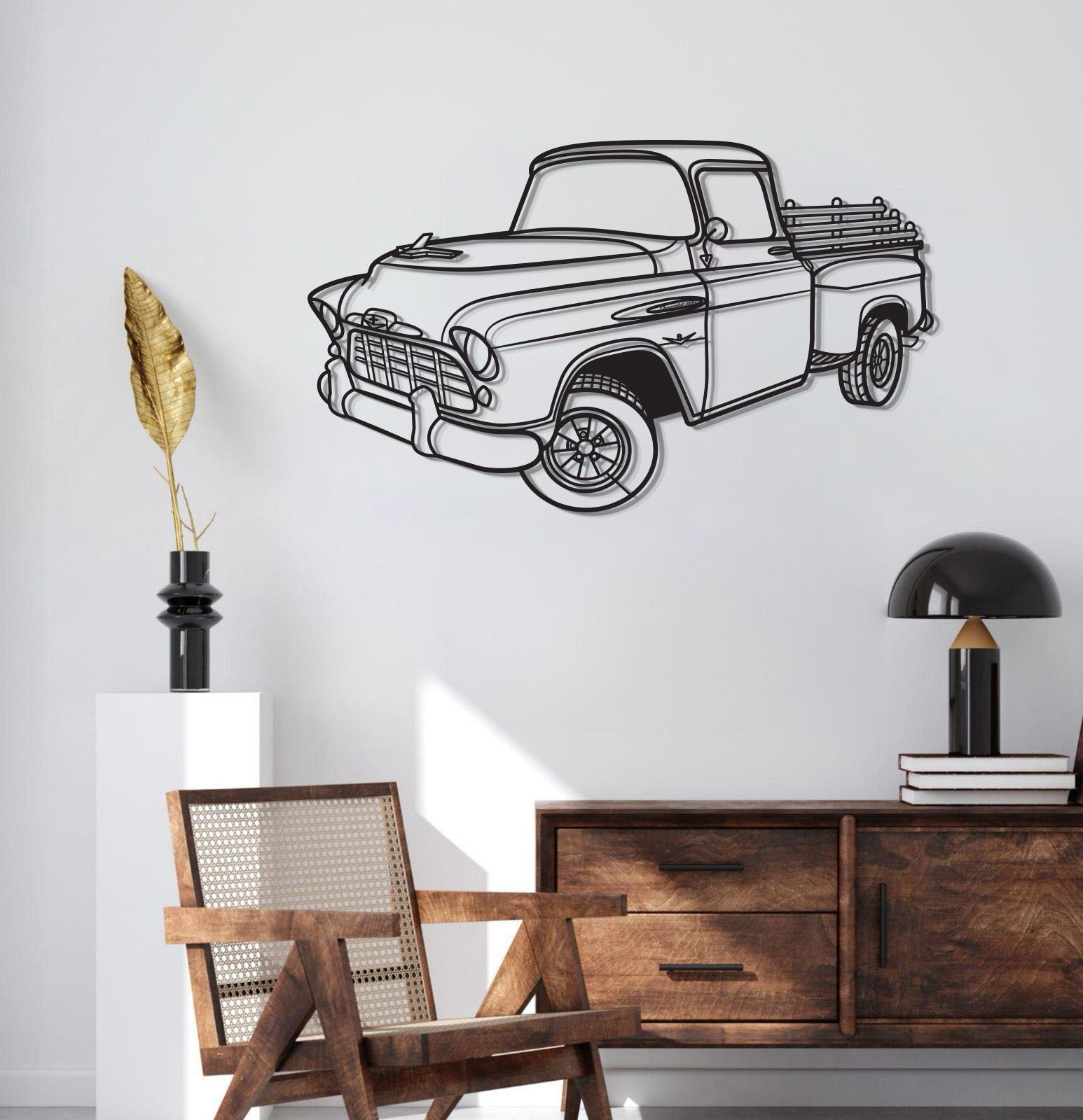 1958 3100 Perspective Metal Car Wall Art - MT1295