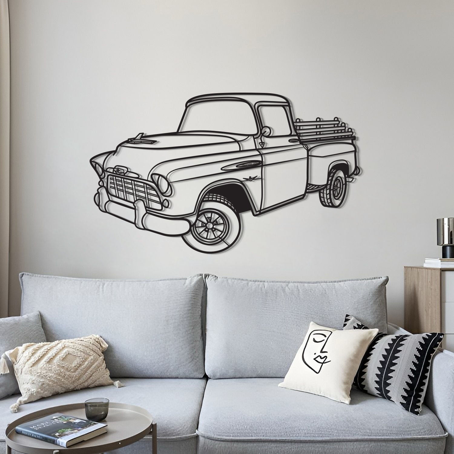 1958 3100 Perspective Metal Car Wall Art - MT1295