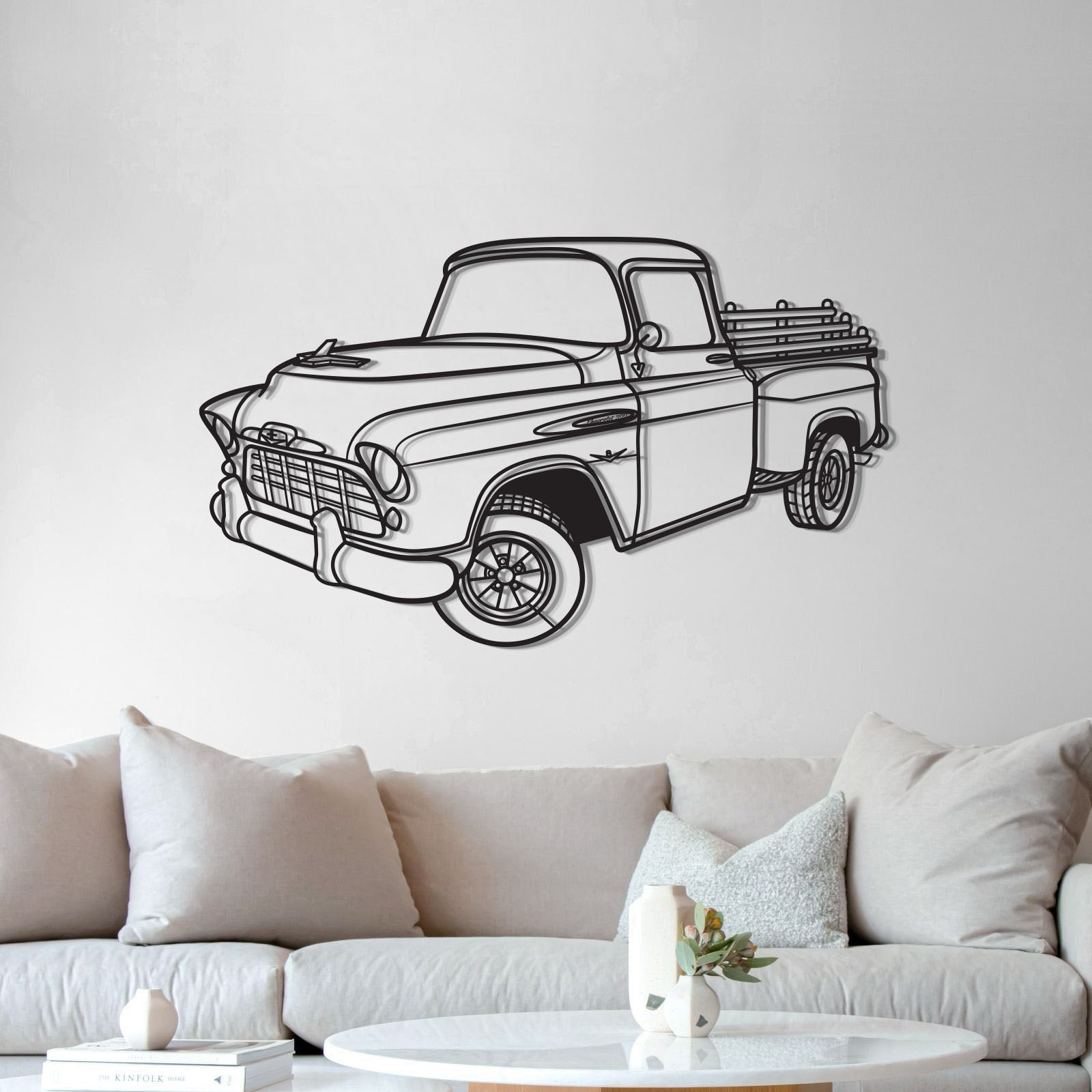 1958 3100 Perspective Metal Car Wall Art - MT1295