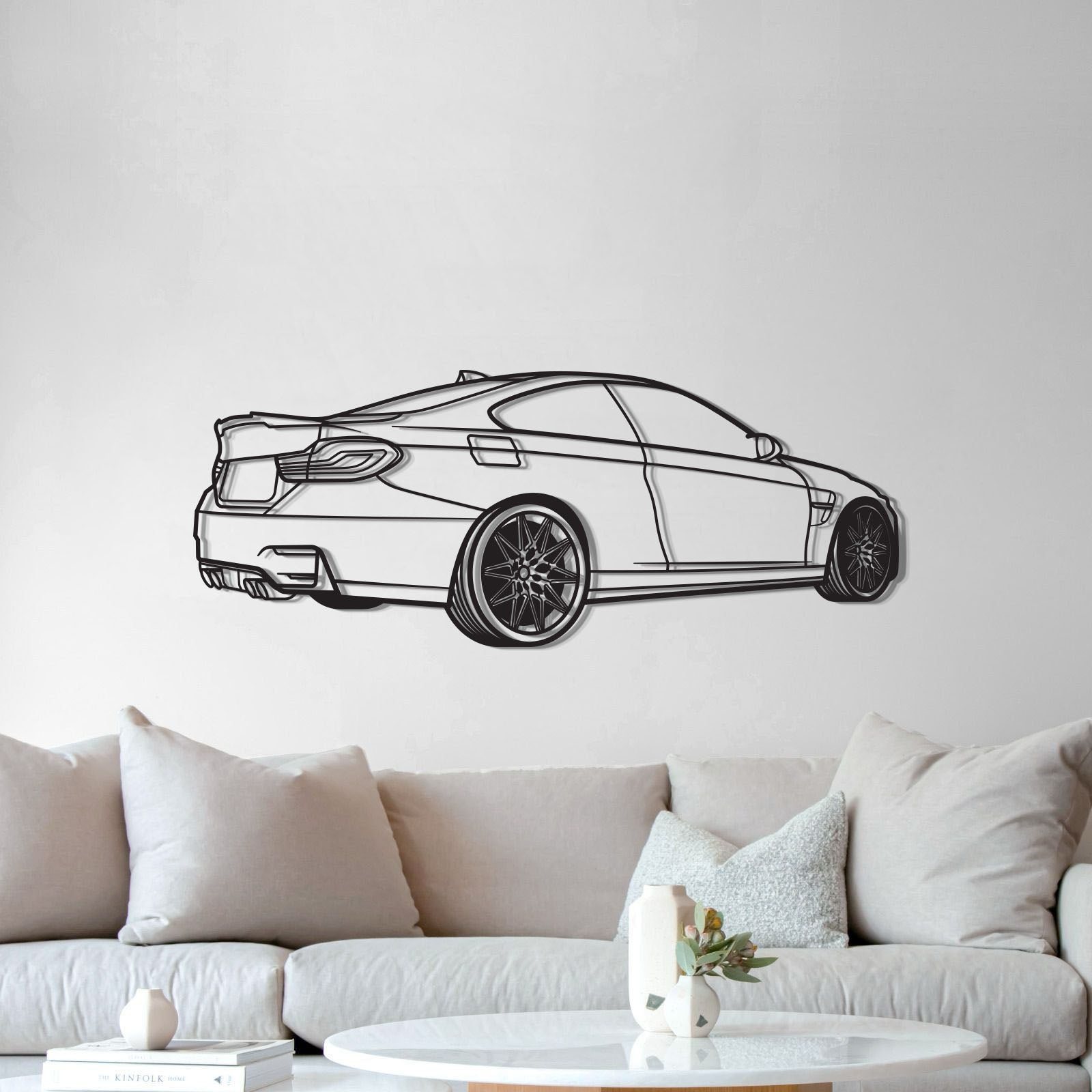 M4 Back Perspective Metal Car Wall Art - MT1299