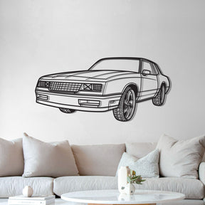 1986 Monte Carlo SS Perspective Metal Car Wall Art - MT1296