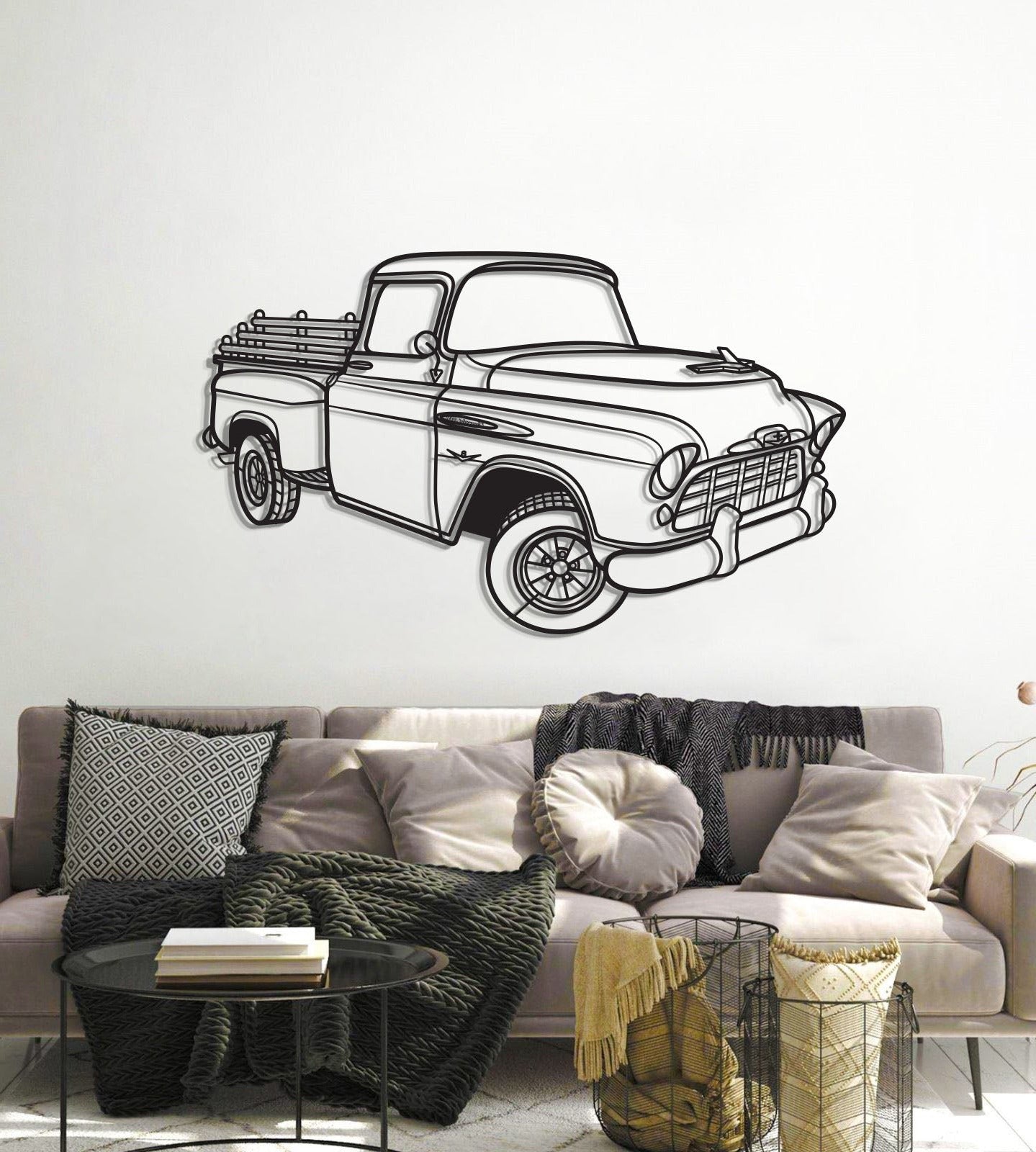 1958 3100 Perspective Metal Car Wall Art - MT1295