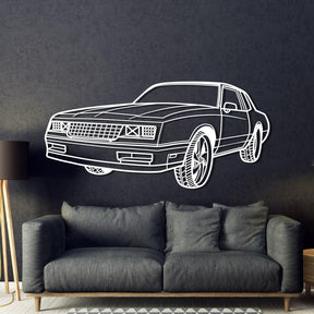 1986 Monte Carlo SS Perspective Metal Car Wall Art - MT1296