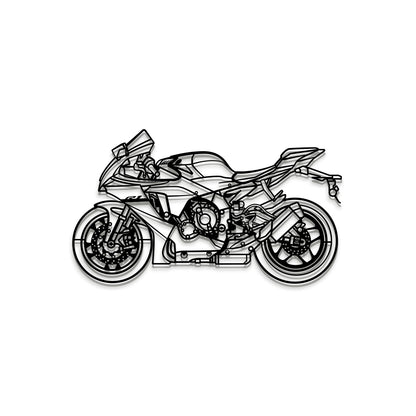 YZF‑R1 2024 metal wall art – sleek floating silhouette