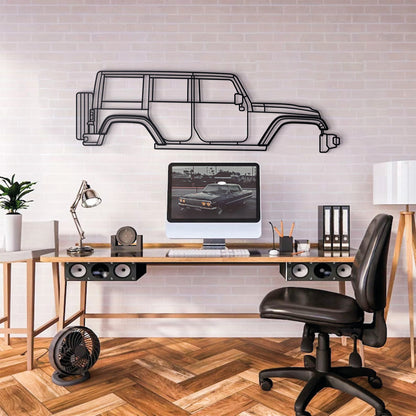 2012 Wrangler Rubicon Metal Car Wall Art - MT0478