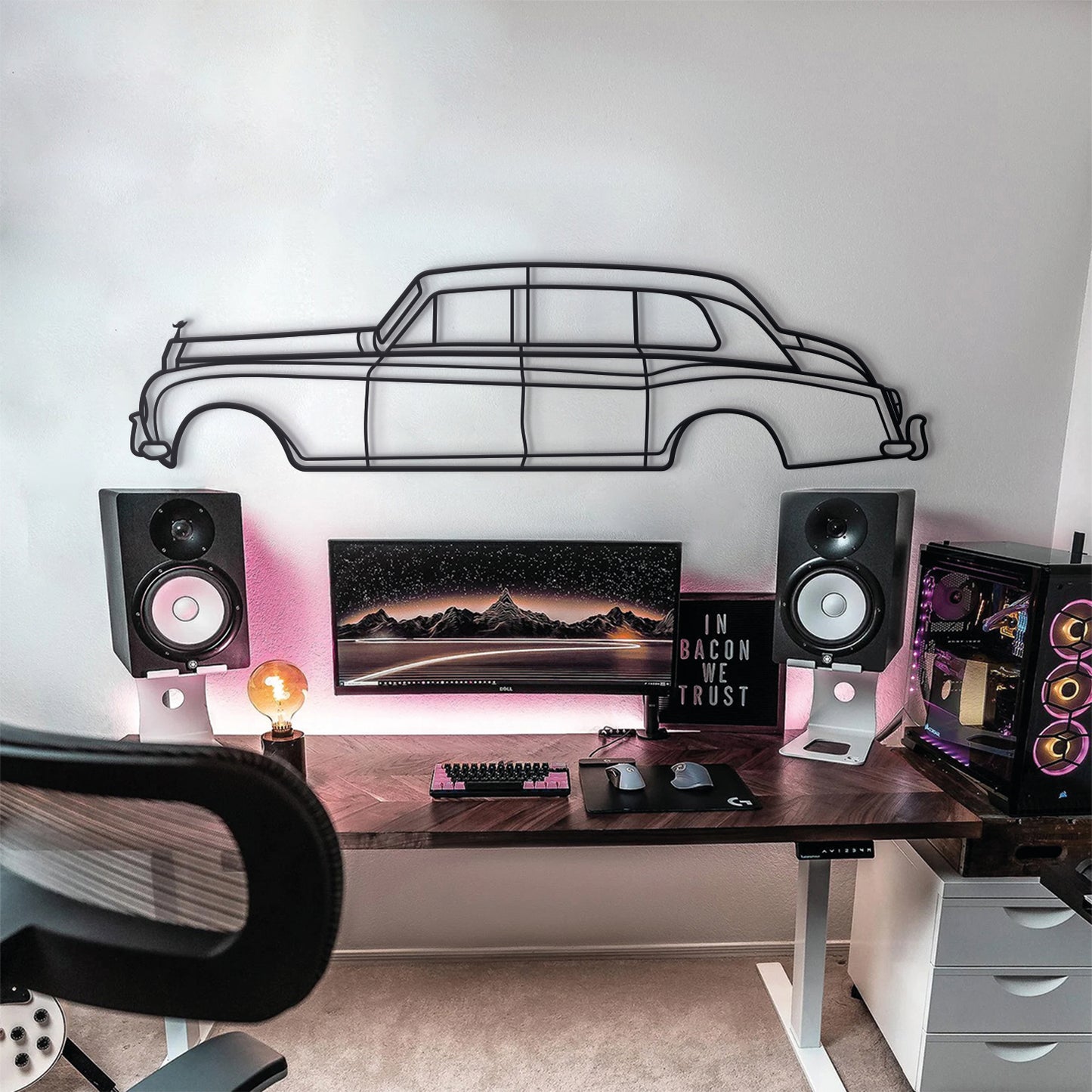 1968 Phantom VI Metall Auto Wandkunst - MT0114
