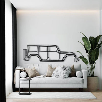 2012 Wrangler Rubicon Metal Car Wall Art - MT0478