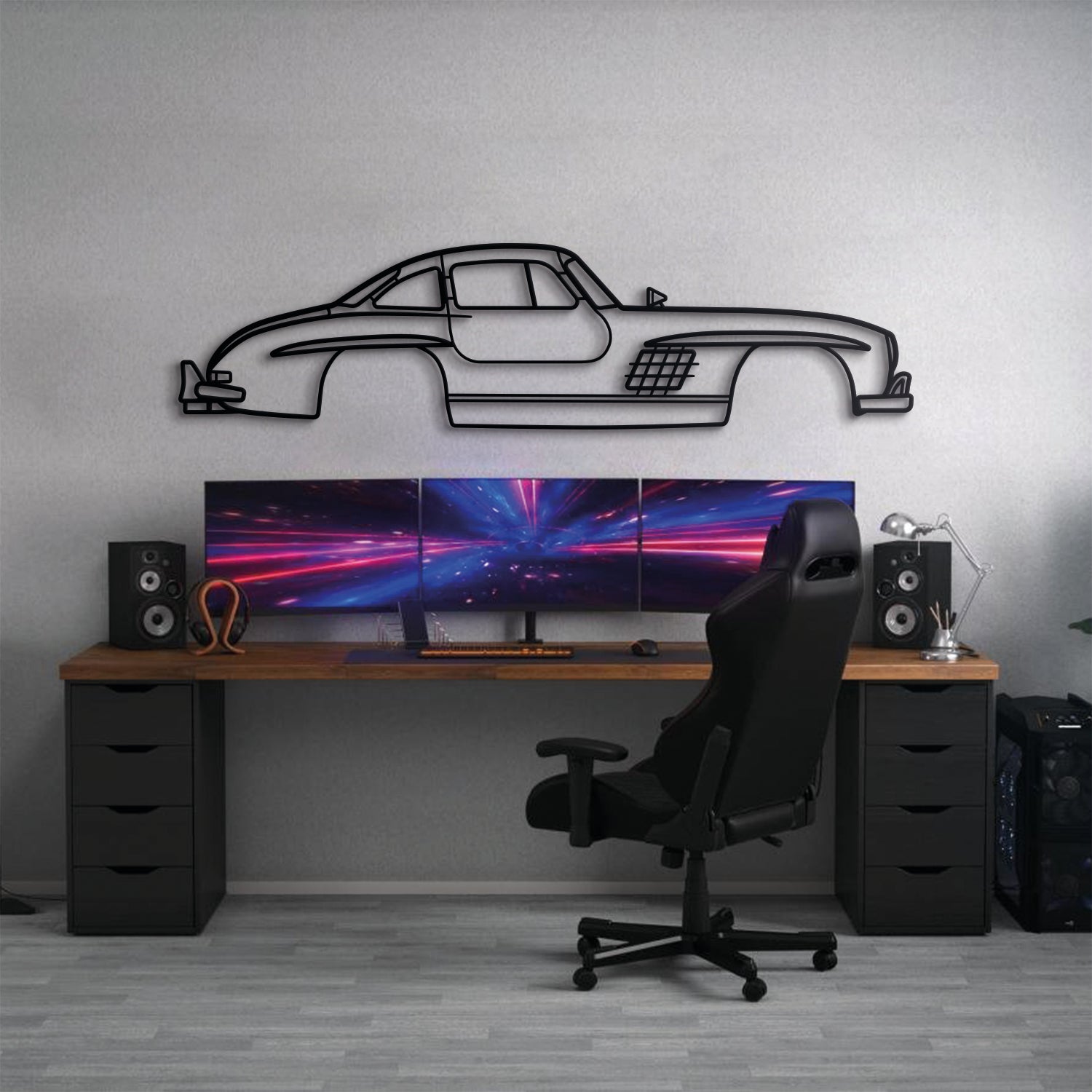 1954 Mercedes-Benz 300 SL Coupe metal wall art perfect gift for classic car lovers