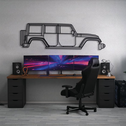 2012 Wrangler Rubicon Metal Car Wall Art - MT0478