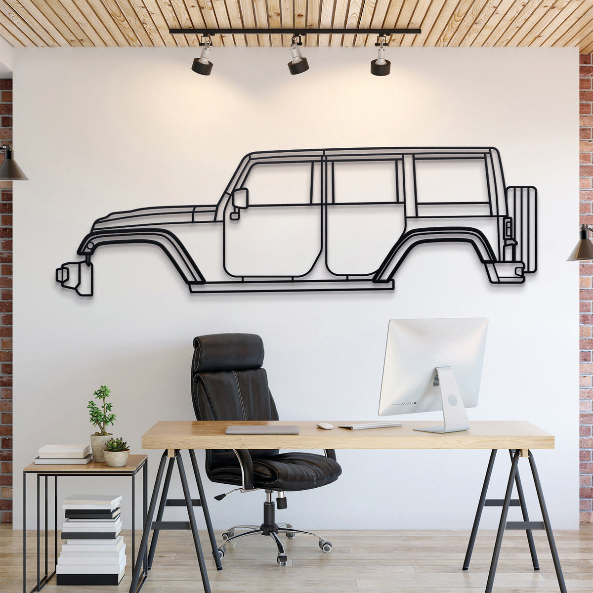 2012 Wrangler Rubicon Metal Car Wall Art - MT0478