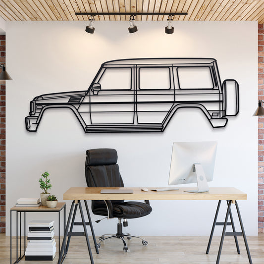 2013 Mercedes‑AMG G63 W463 First Gen Metal Wall Art Laser Cut 2 Mm Steel Silhouette